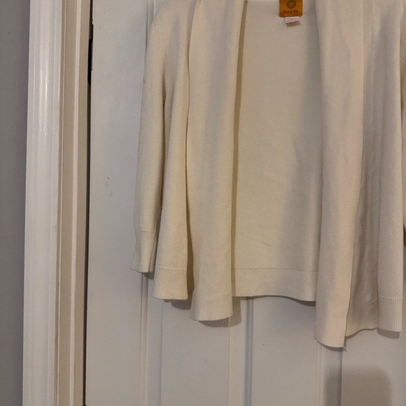 Ruby Rd. Cream Open-Front Sweater - Picture 6 of 6